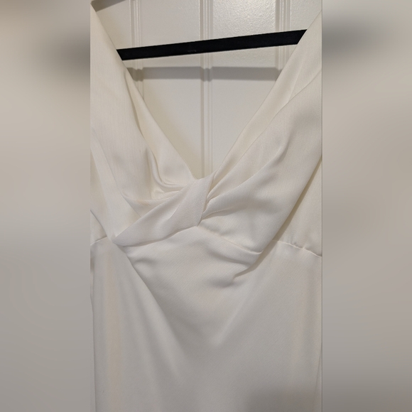 Alvina Valenta Maids White Wedding Bridesmaid Gown Size 2 - Picture 7 of 16